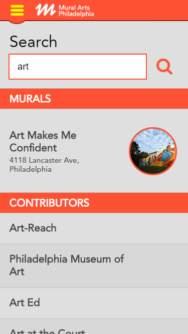 Searching for murals is easy with the new app.