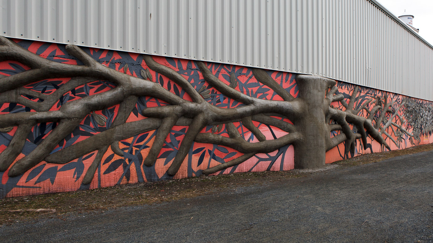 Concrete Tree / Coinciding Currents - Mural Arts Philadelphia Mural